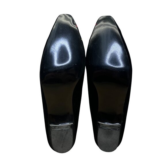 Westbound Womens Black Velvet Embroidered Holiday Ornament Mule Shoes Size 8N - Picture 8 of 9